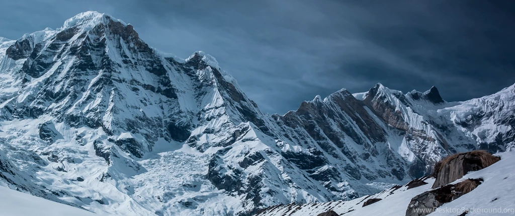 Snow Covered Mountains 21:9 Wallpapers