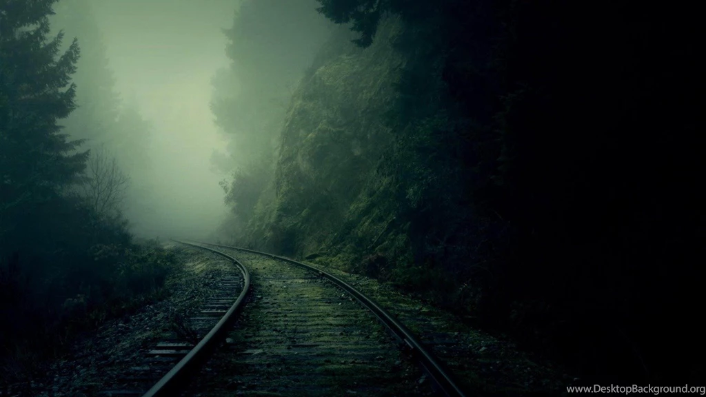 Railway Fog natural Landscape Desktop Wallpapers 1366x768 ...