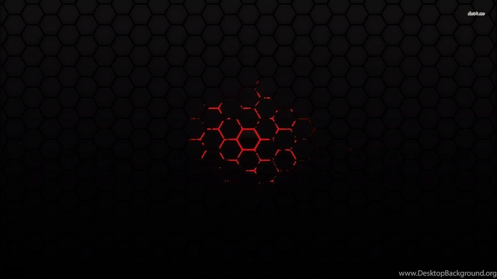 Red On Black Honeycomb Pattern Wallpapers » WallDevil Best Free ...