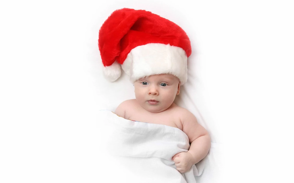 Small Baby Wearing Christmas Hats,Little Baby Hd Wallpapers For ...