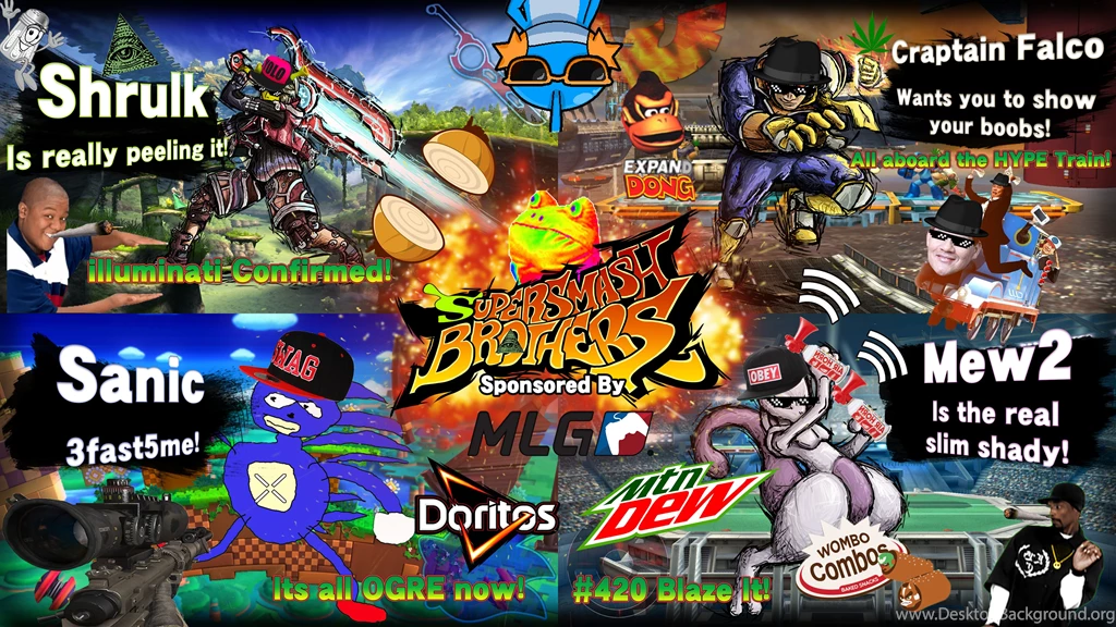 DeviantArt: More Like Smash Strikers Wallpapers MLG Edition (4K) By ...
