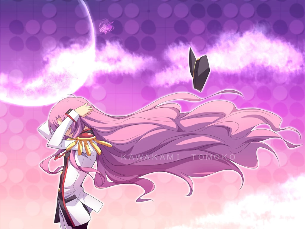 Air Hat Kawakami Tomoko Long Hair Parody Pink Hair Seifuku Shoujo ...