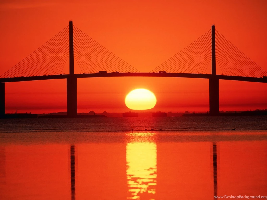 Sunshine Skyway Bridge, Tampa Bay, Florida 1600x1200 Wallpapers ...