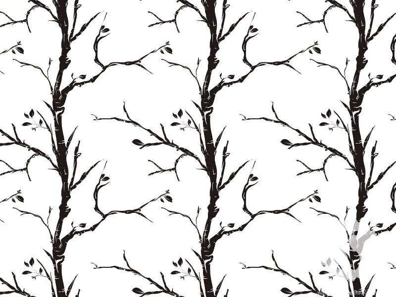 Tree Pattern, Peel And Stick, Branches, Contemporary Wallpapers ...