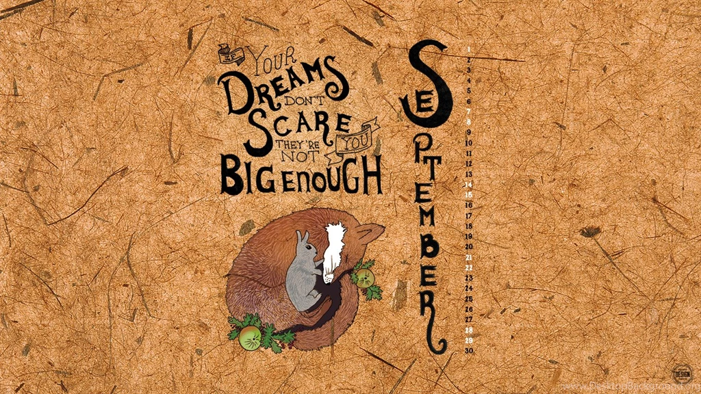 Desktop Wallpapers Calendar September 2013: Dream Big