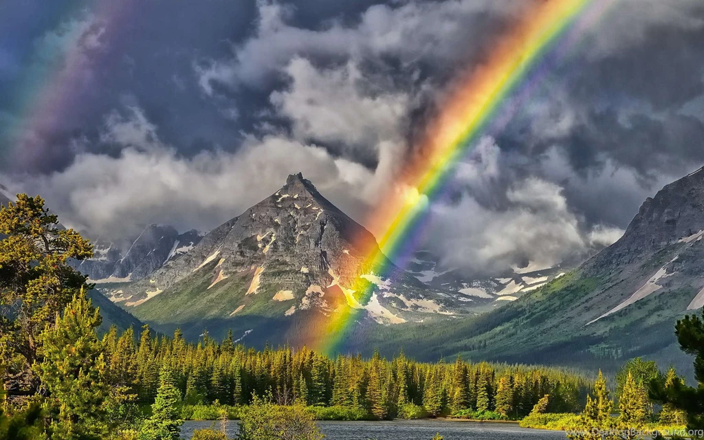 Real Full Rainbows Wallpaper.