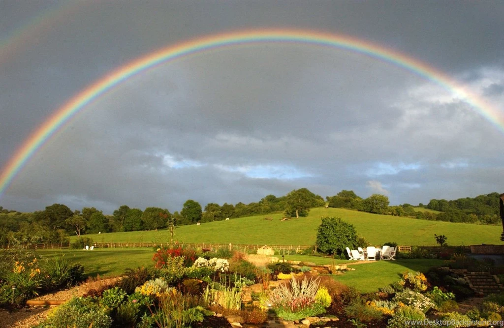 Real Rainbow Backgrounds Wallpaper.
