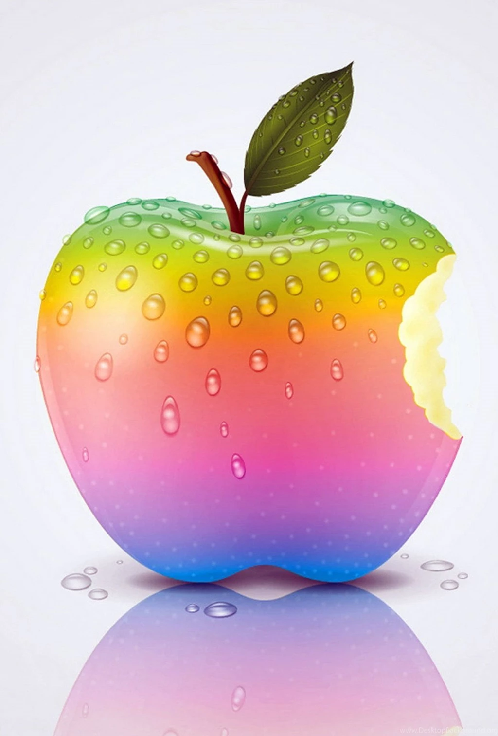 Parallax Wallpapers.com • Real Apple Rainbow Logo HD Wallpapers