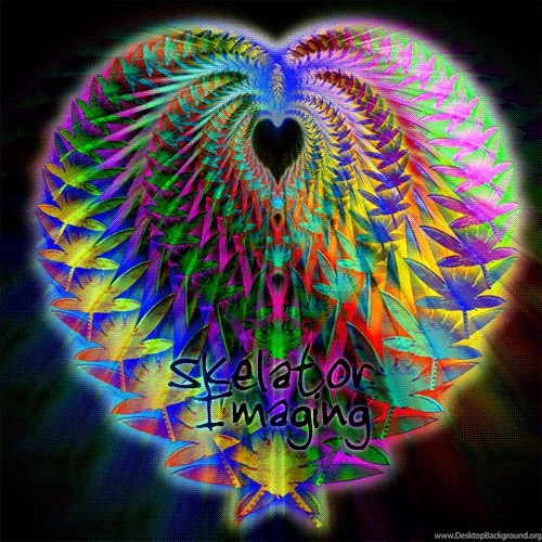 Trippy Hippy Stoner Heart By SkeIator On DeviantArt