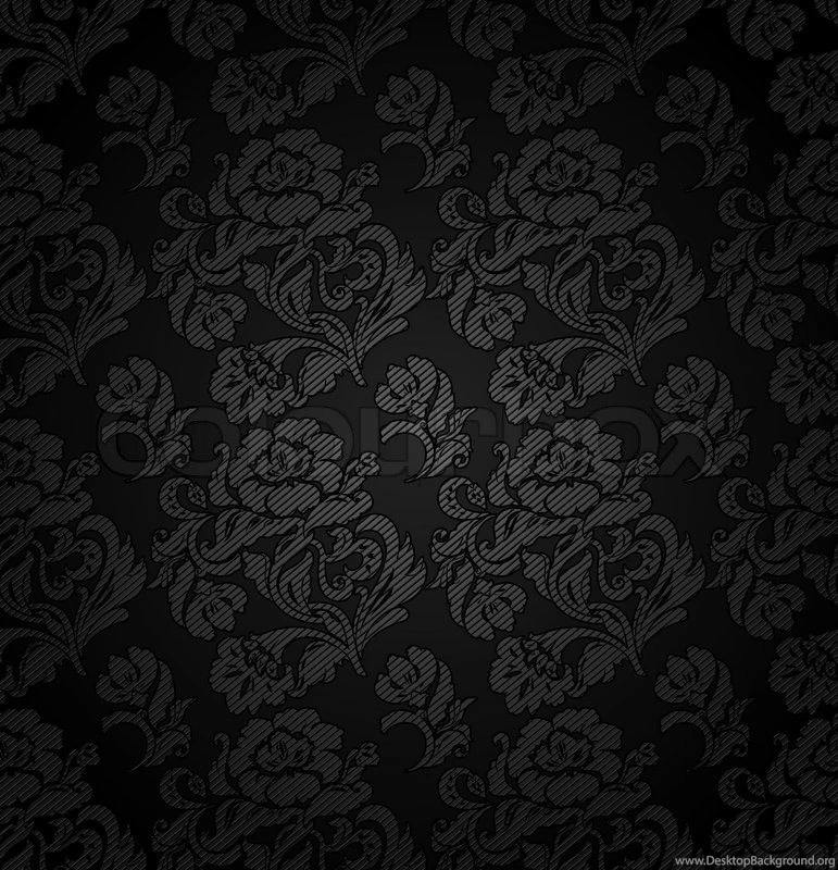 Corduroy Dark Gray Background, Ornamental Flowers Texture Fabric ...