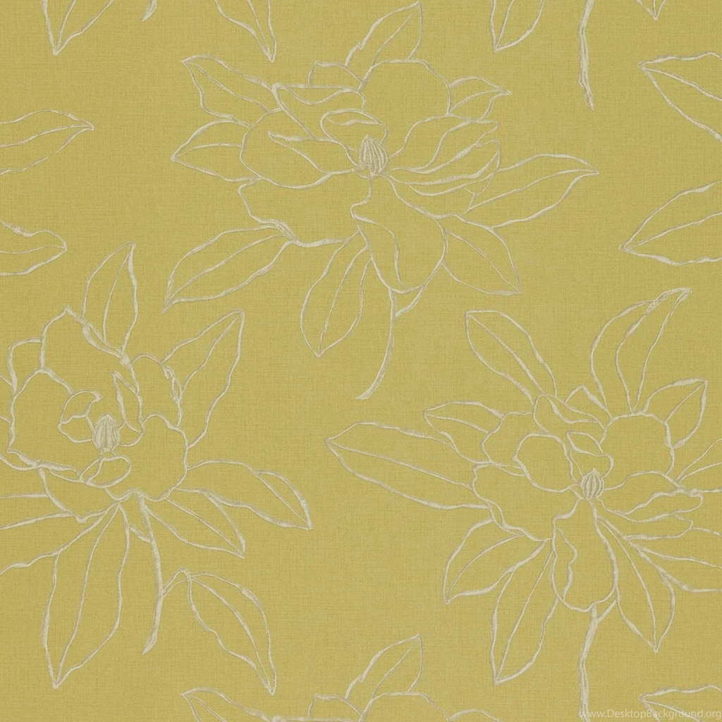 Magnolia Embroidery Wallpapers