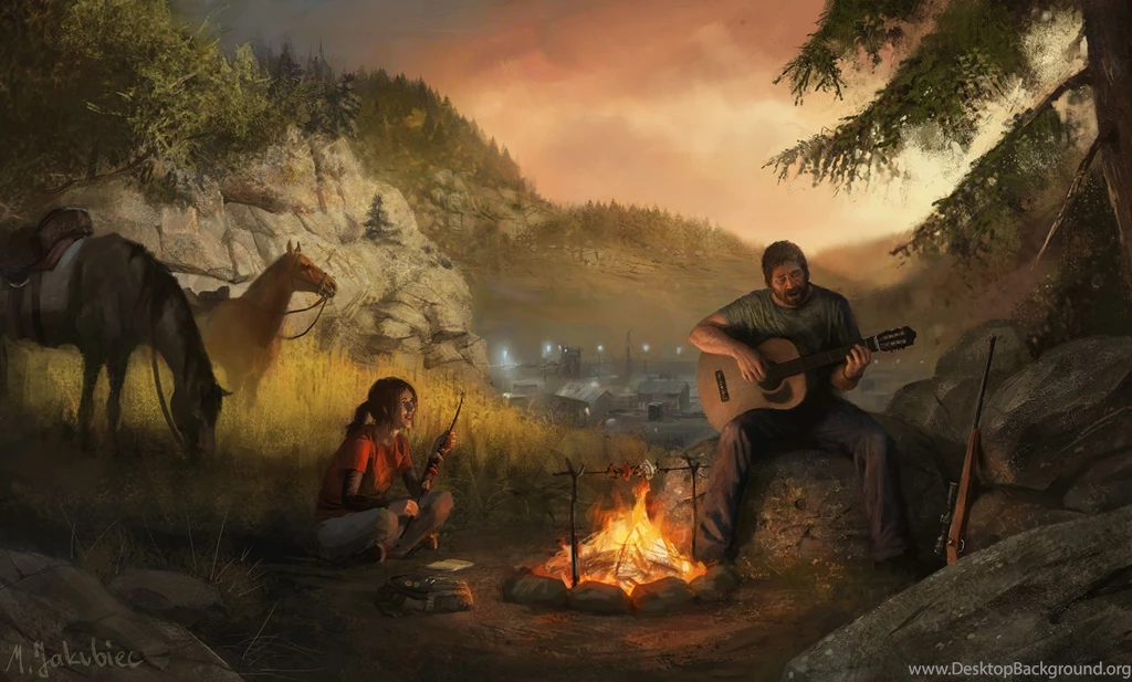 The Last Of Us Fire Men Horses Guitar Games Girls Apocalyptic ...