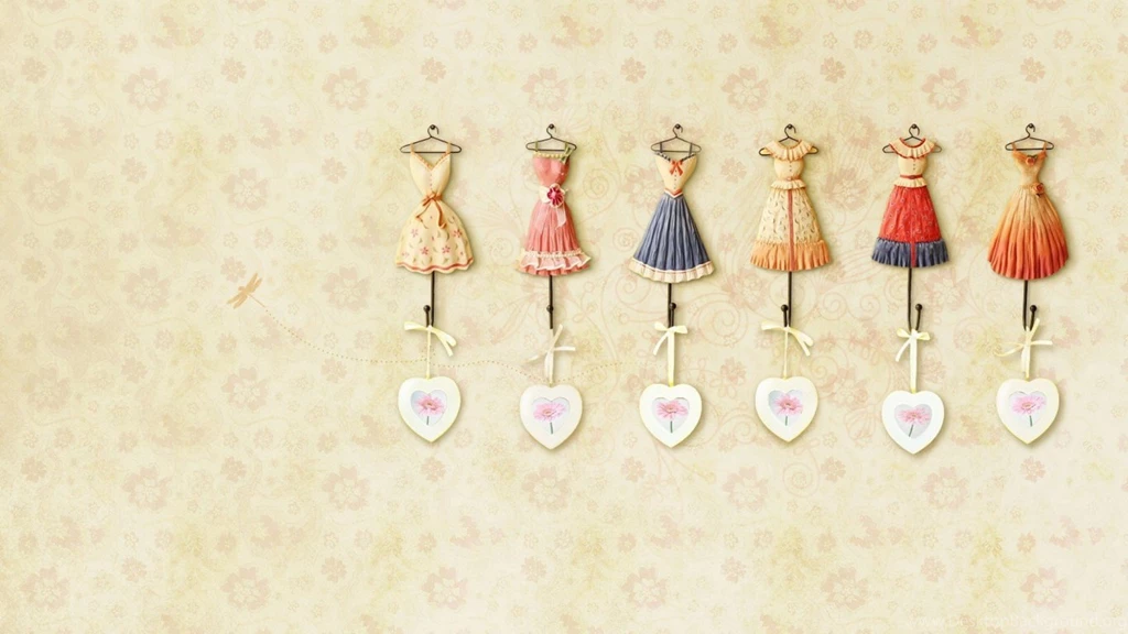 Wallpaper: Dress, Hearts, Lovely, Background, Design Wallpapers