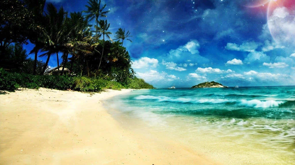Cool, Beach, Widescreen, High, Resolution, Wallpaper, For, Desktop ...