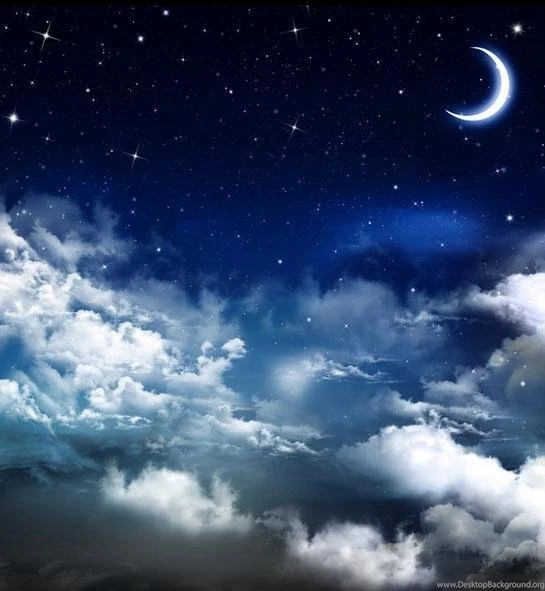 Wall Paper Fantasy Moon Star Zenith Ceiling Frescoes TV Backdrop ...