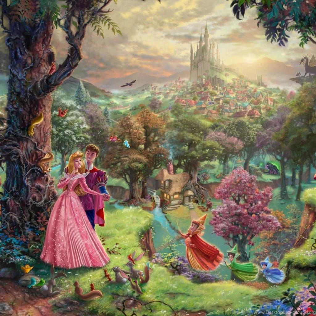 Sleeping Beauty By Thomas Kinkade Wallpapers For IPad