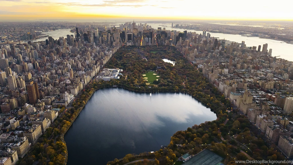 HD Backgrounds Central Park New York City Lake Skyscrapers ...