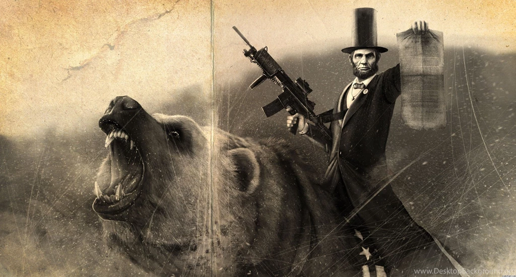 Anraham Lincoln Riding A Grizzly Wallpapers 1920x1032 (
