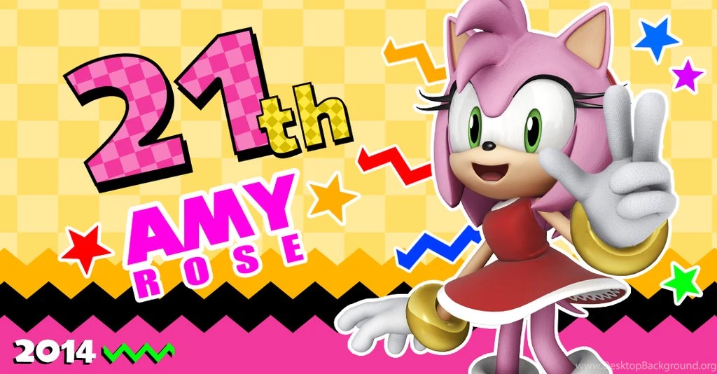 Amy Rose 21th Anniversary Wallpapers By NuryRush On DeviantArt