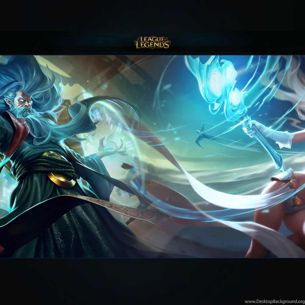 Zilean Vs Janna iPad 3,4 & Air Wallpapers