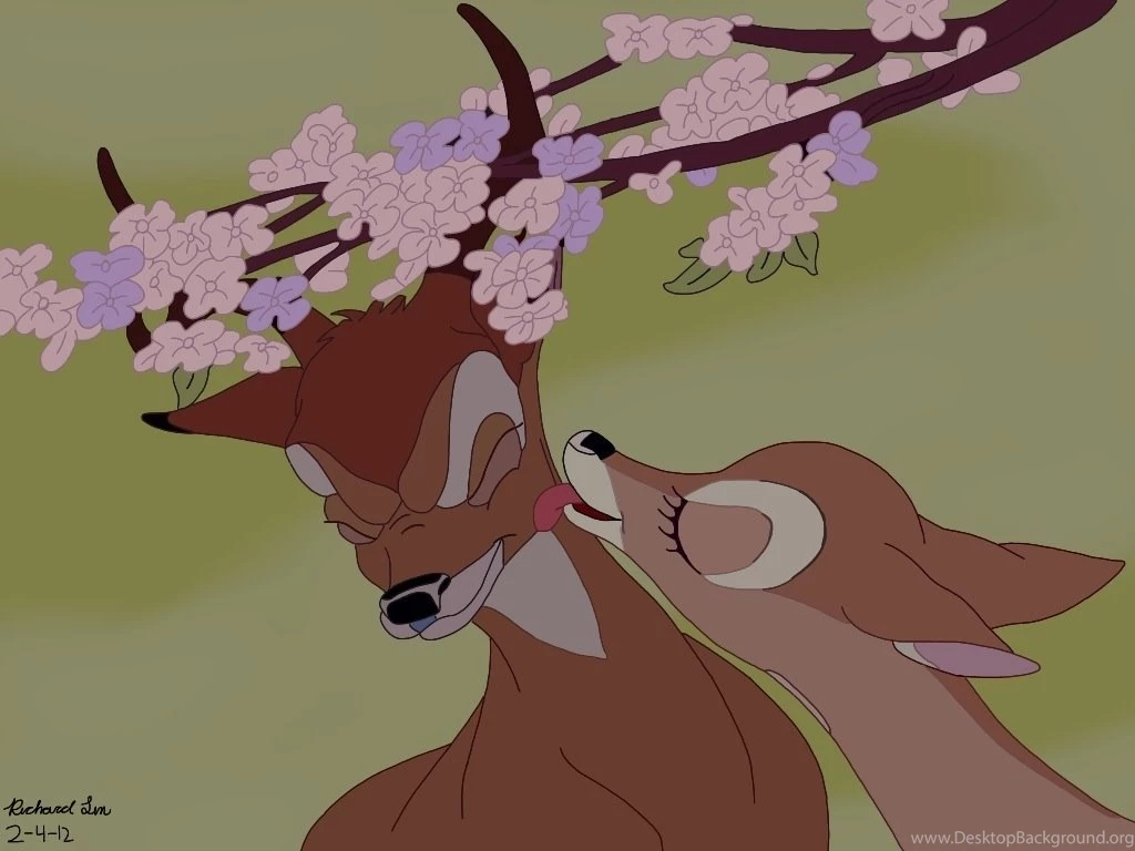 Bambi And Faline As Adults Wallpaper.