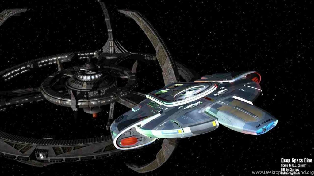 DEEP SPACE NINE Star Trek Futuristic Television Sci fi Spaceship ...