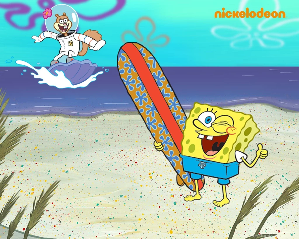 Spongebob Squarepants & Sandy Cartoon Full HD Wallpapers For Tablet ...