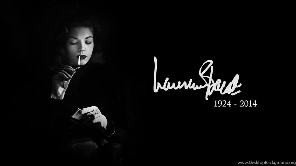 Lauren Bacall 1942 2014 Wallpapers With Signature