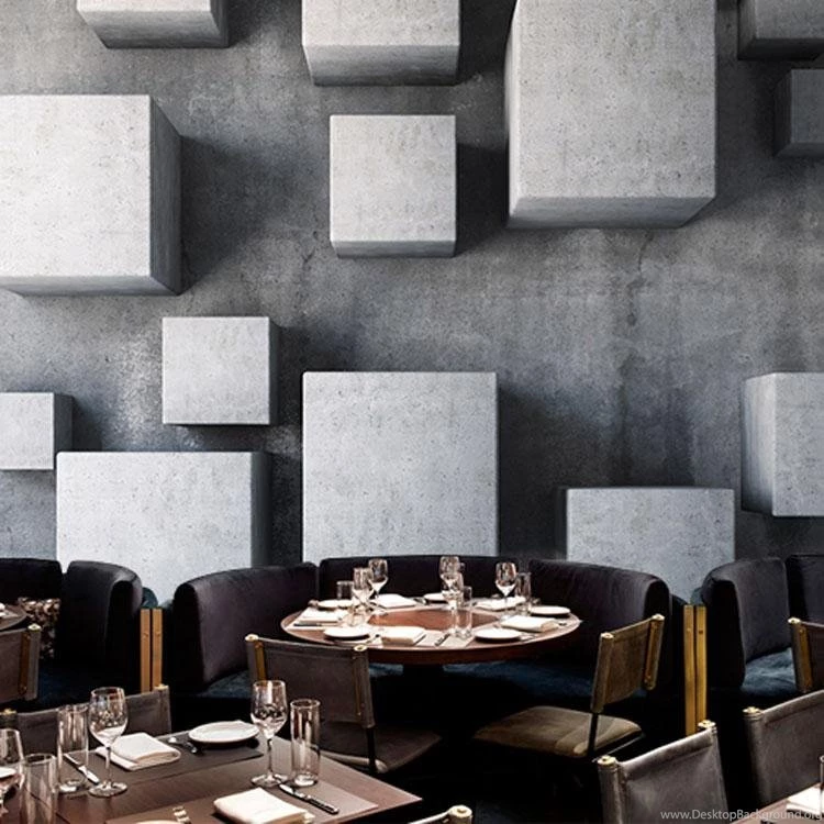 Modern Minimalist Photo Wallpapers 3D Cubic Squares Wallpapers ...