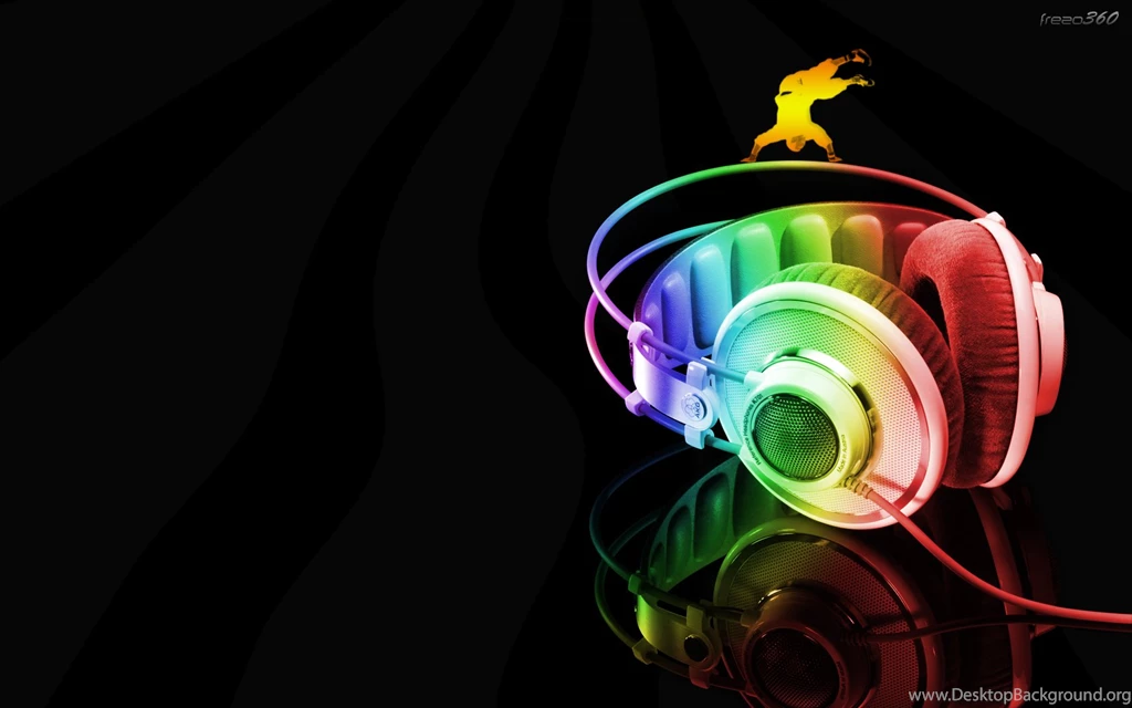 Rainbow Colours 3D Headphone 3D (id: 113484) – BUZZERG