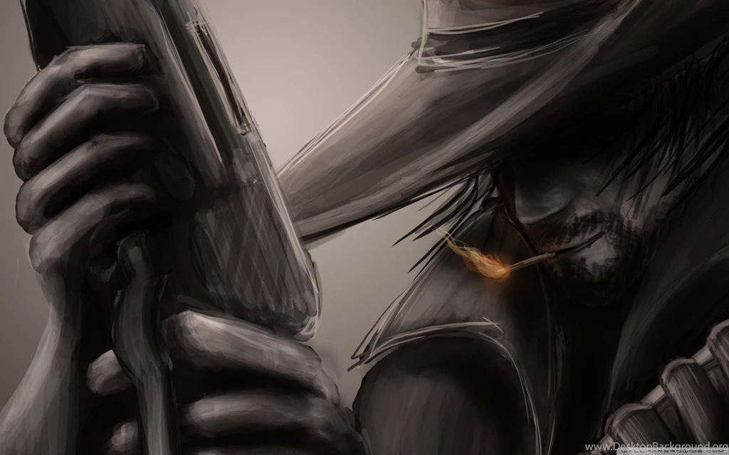 Cowboy Drawing HD Desktop Wallpapers : High Definition : Fullscreen ...