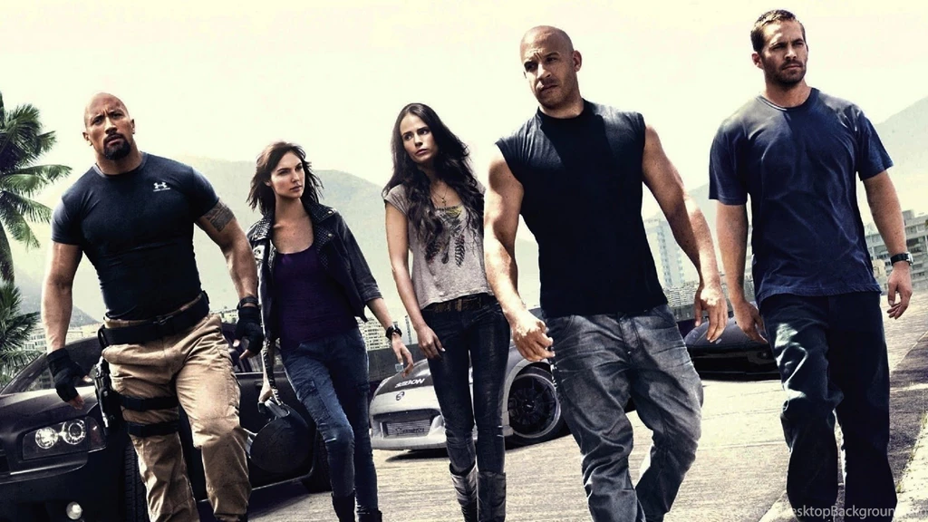 Wallpapers Gal Gadot The Rock Jordana Brewster Vin Diesel Paul ...