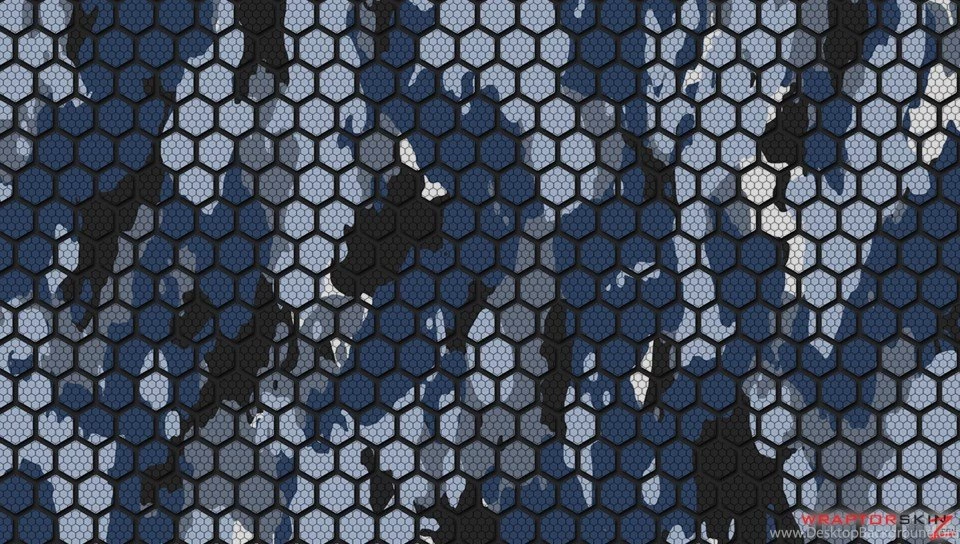 HEX Mesh Camo 01 Blue   Decal Style Skin Fits Sony PS