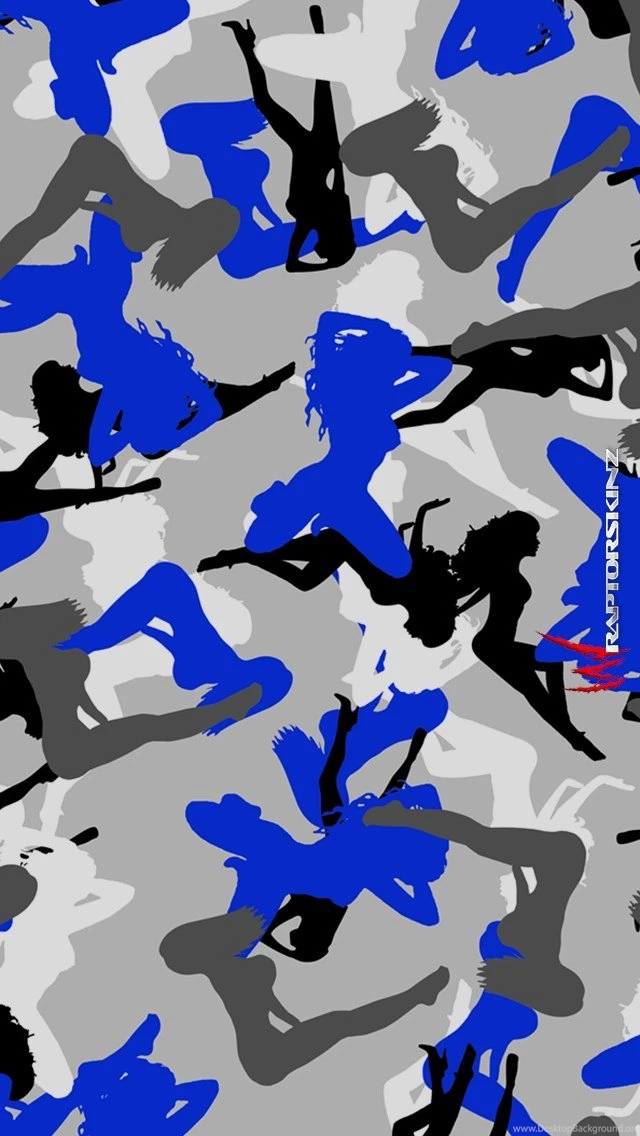 Sexy Girl Silhouette Camo Blue   Decal Style Vinyl Skin (fits ...
