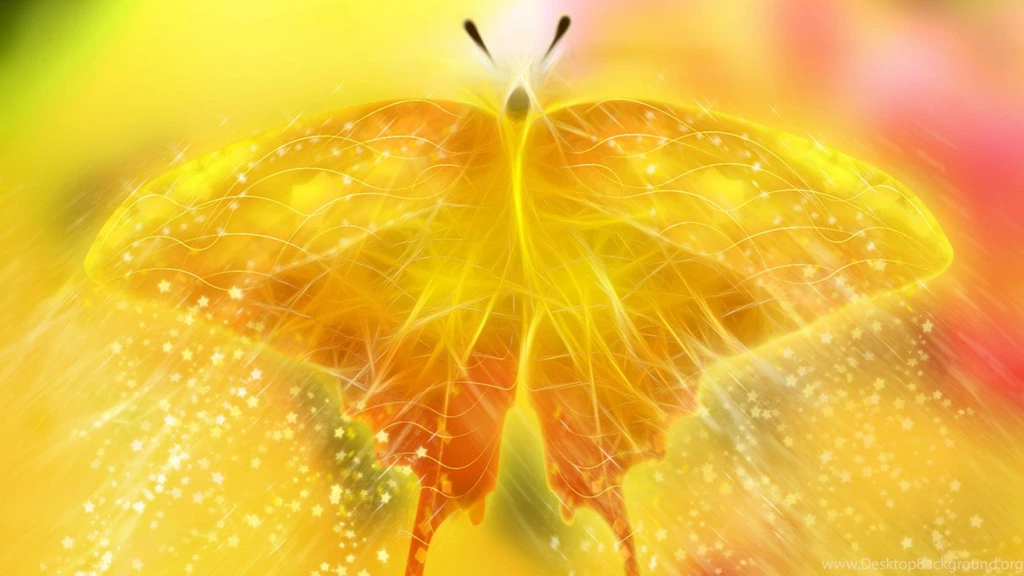 Nice Golden Butterfly,very Cool Butterfly Desktop Backgrounds ...