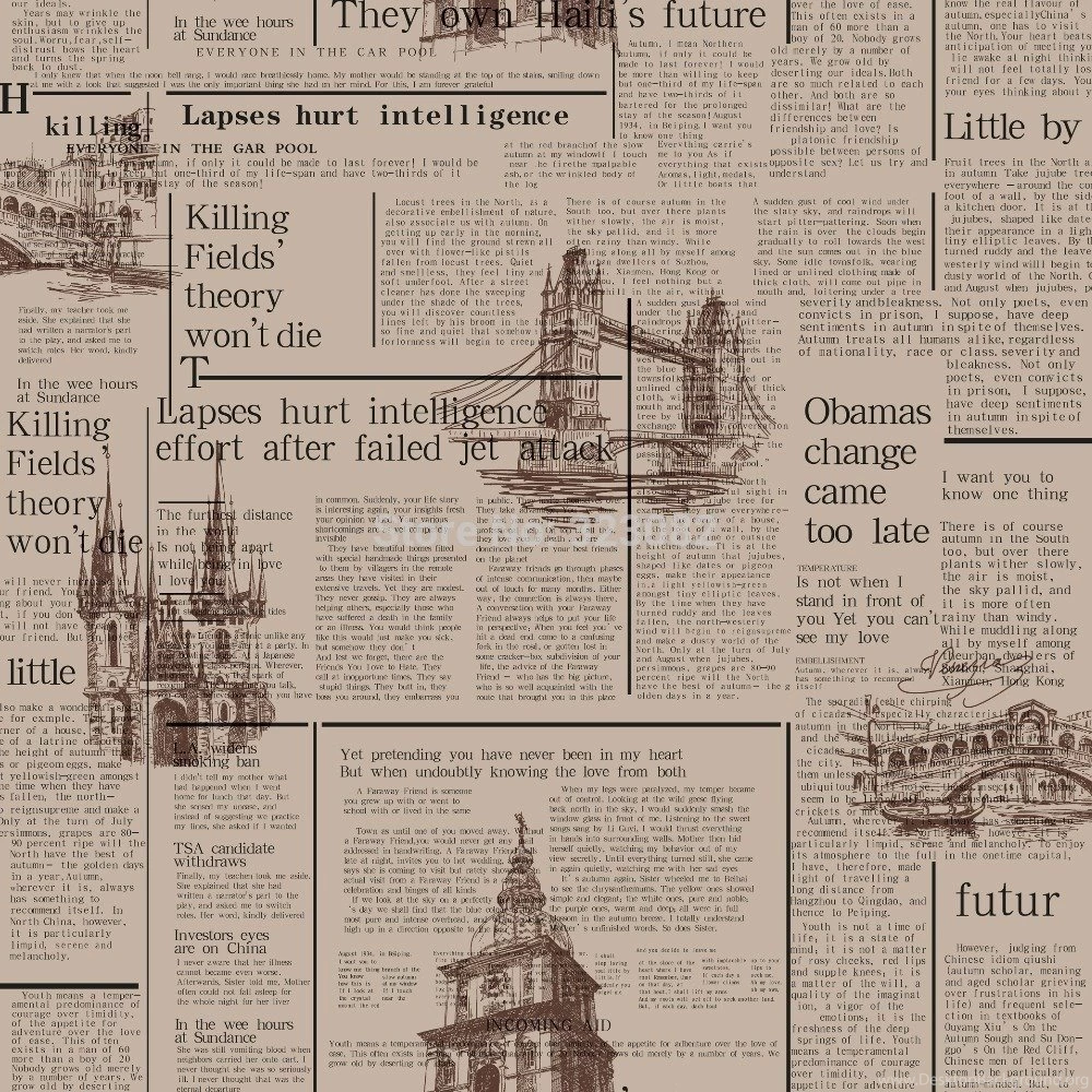 Aliexpress.com : Buy Vintage Paper Wallpapers Nostalgic Newspaper ...
