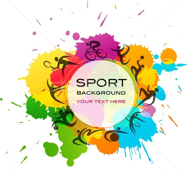 Sport Backgrounds Colorful Vector Illustration Vector ...