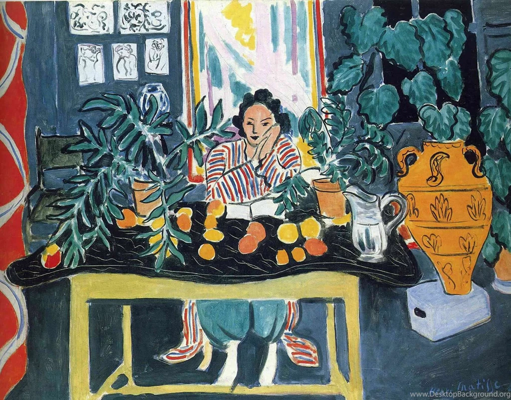Interior With Etruscan Vase Henri Matisse Paintings Wallpapers Image