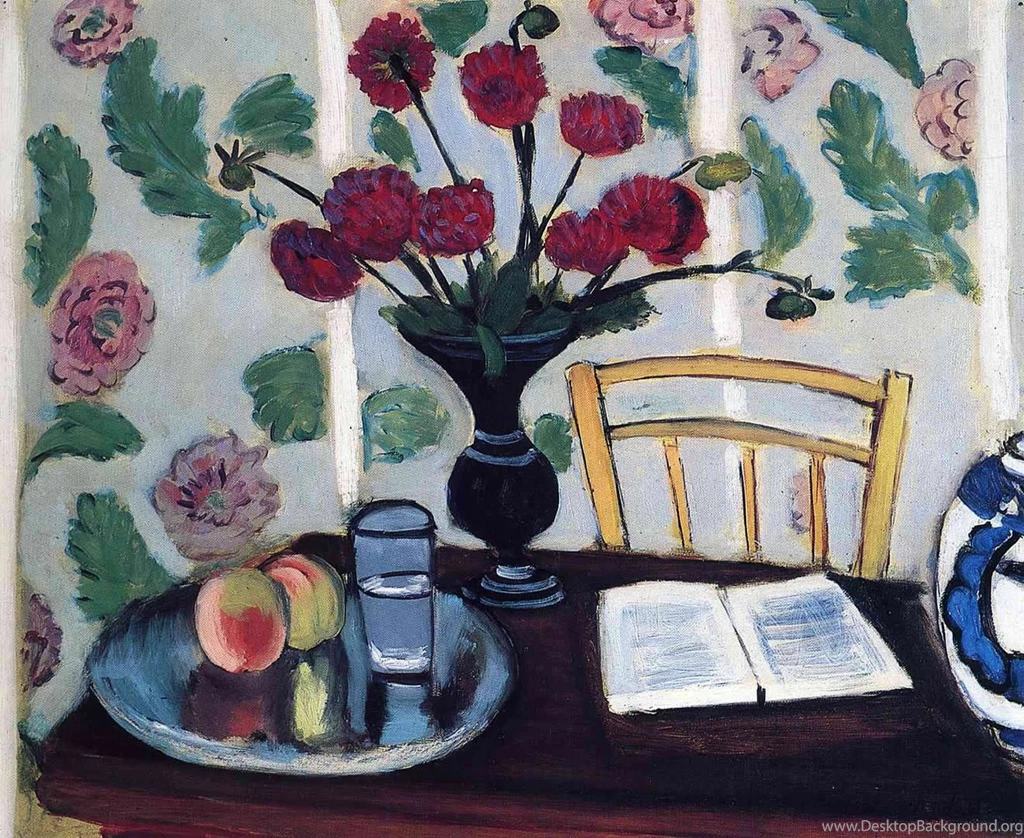 Still Life With Book Henri Matisse Paintings Wallpapers Image