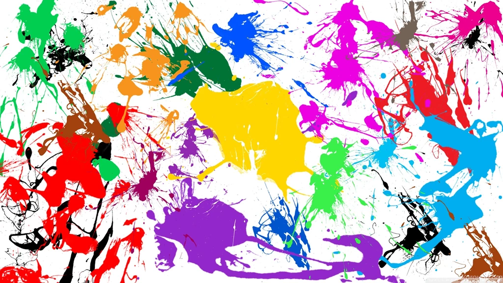 Paint Splatter HD Desktop Wallpapers : Widescreen : Fullscreen ...