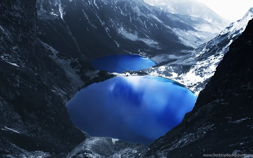 1024x768 Blue Mountain Lake Desktop PC And Mac Wallpapers