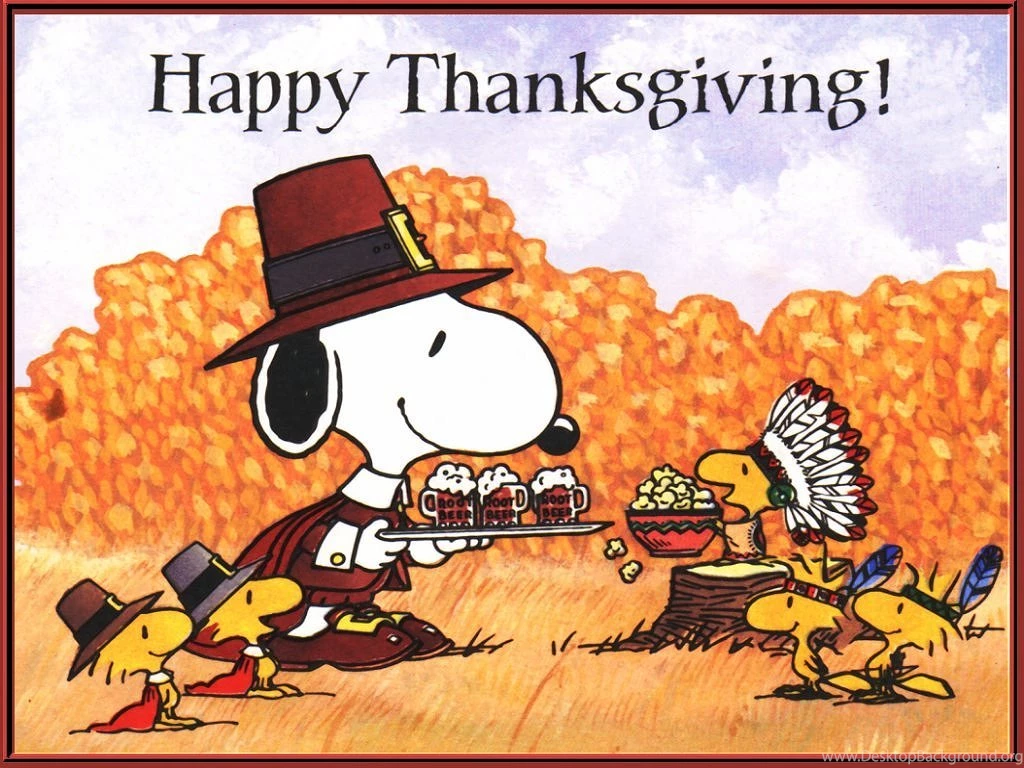 Peanuts Thanksgiving Greeting Card HD Wallpapers