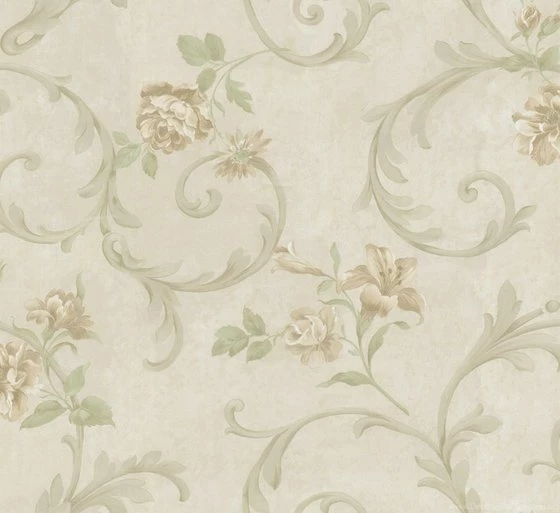 Flower Trail Country Style Classic Design Wallpapers AM396, View ...