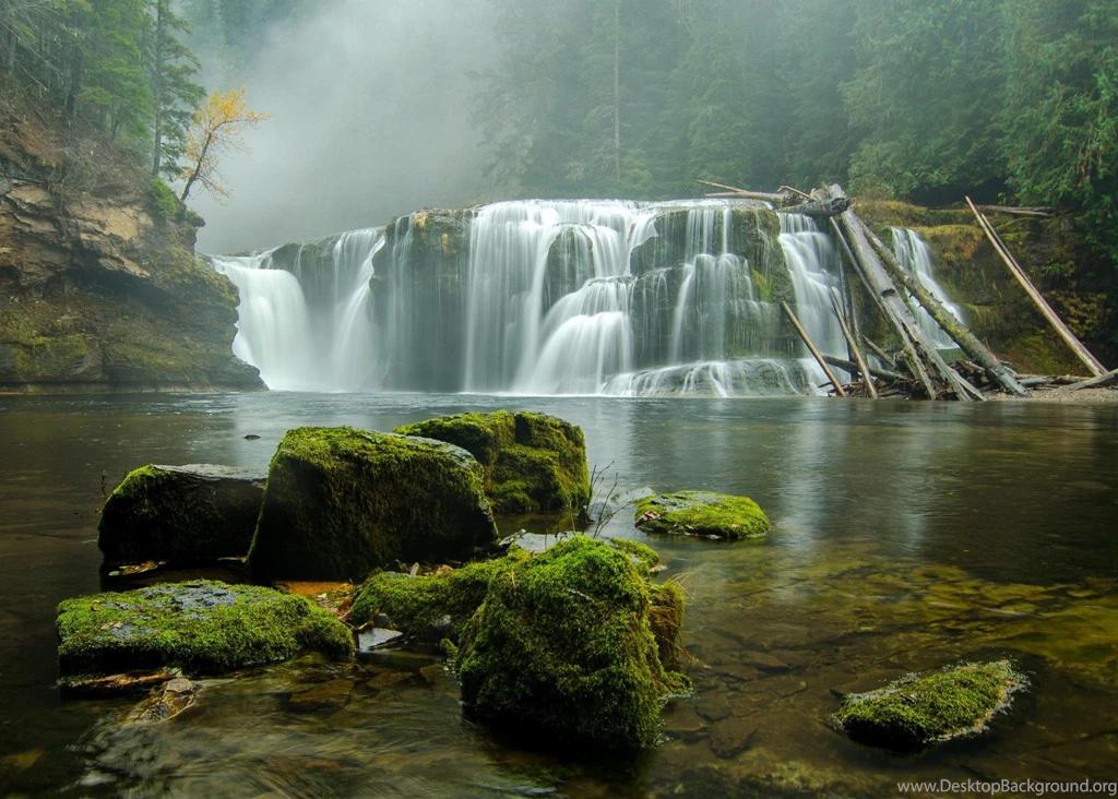 Waterfalls Washington Gifford Pinchot Waterfall River Forest Free ...