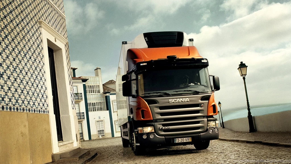 Orange Scania Truck Wallpapers HD
