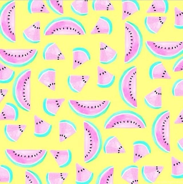 Yellow Pink Green White Black Watermelon Backgrounds Wallpapers ...