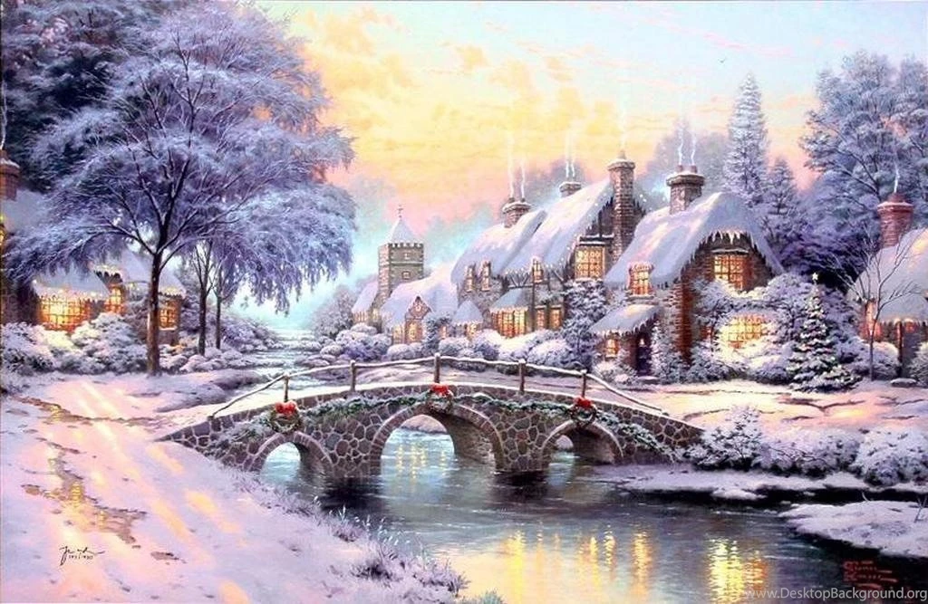 Thomas Kinkade Winter Wallpapers 2015 Grasscloth Wallpapers
