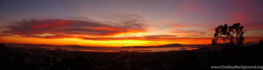 Venice Beach Sunset Panorama