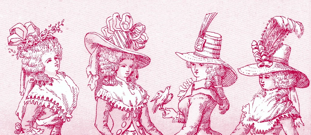 Vintage Clip Art French Costume Ladies Marie Antoinette esque ...