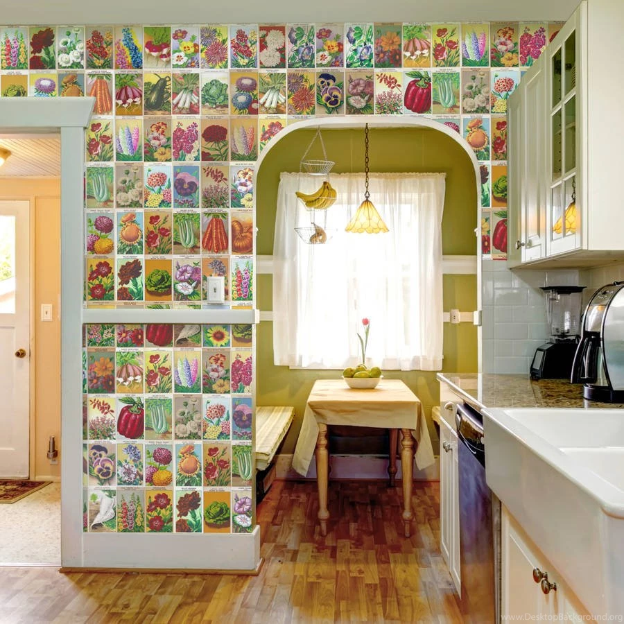 Vintage French Seed Packet Wallpapers By Oakdene Designs ...